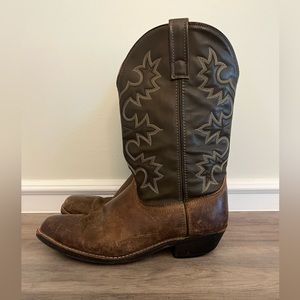 Laredo Men’s Dover Brown Distressed 4235  Cowboy Western Work Boots Size 12D